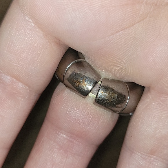 Grey & Silver Rhinestone Statement Ring - Picture 2 of 5